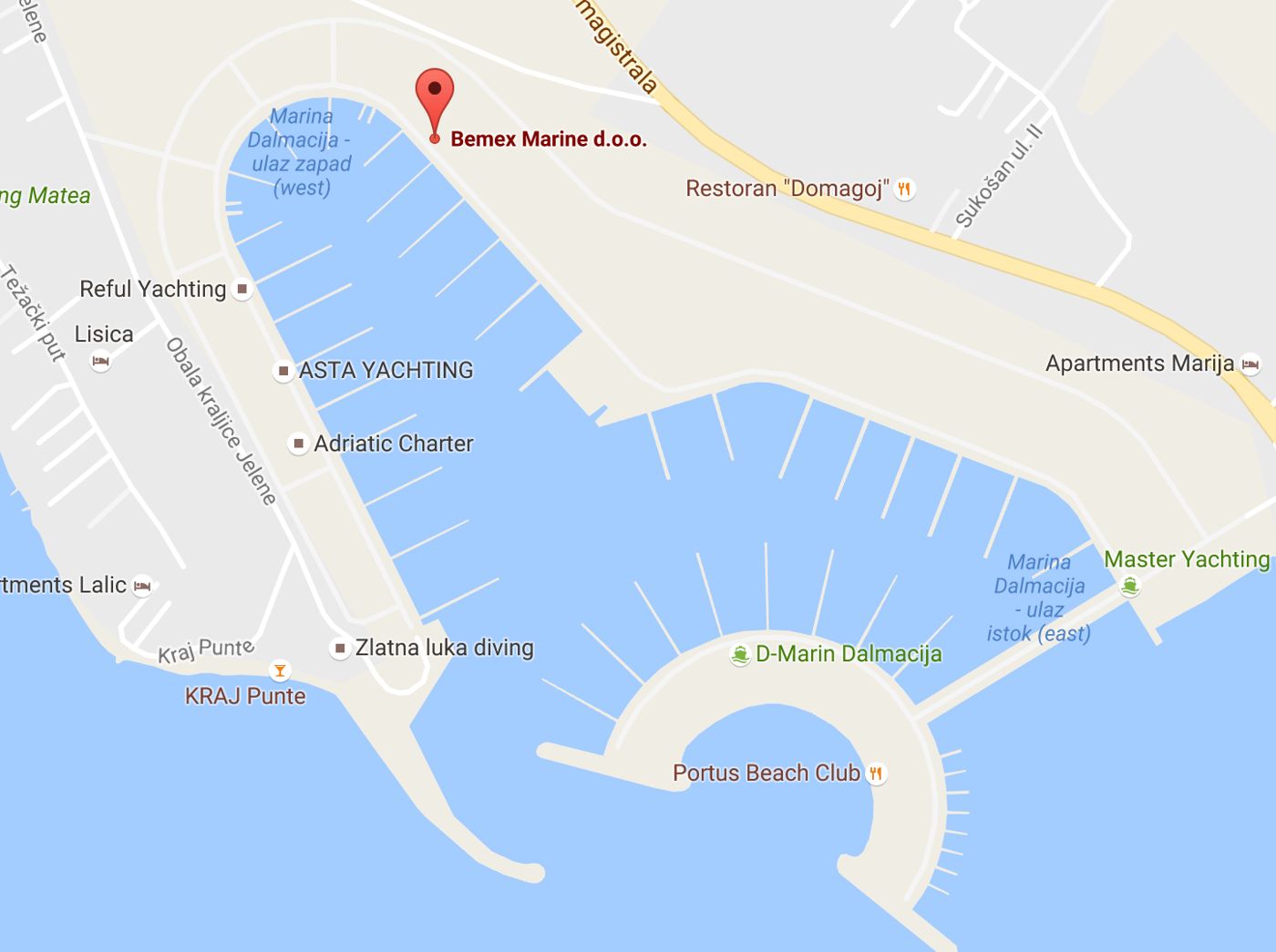 Mappa della marina